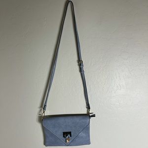 Light Blue Suede Purse
